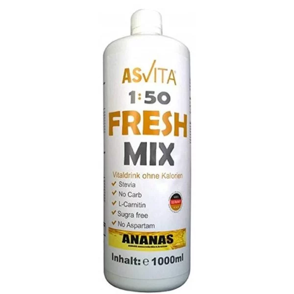 ASVita Fresh Mix Mineralgetränk - 1L Zitrone