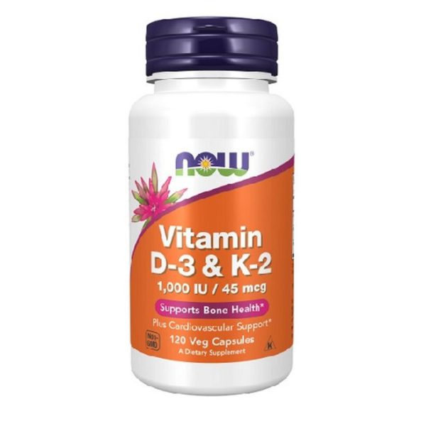 Now Vitamin D3 & K2 120 Kapseln