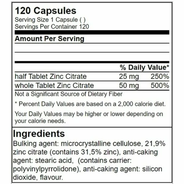 GN Zinc Citrate - 120 Tabl. – Bild 2