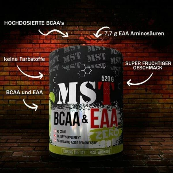 MST - BCAA & EAA 520g Zero – Bild 2