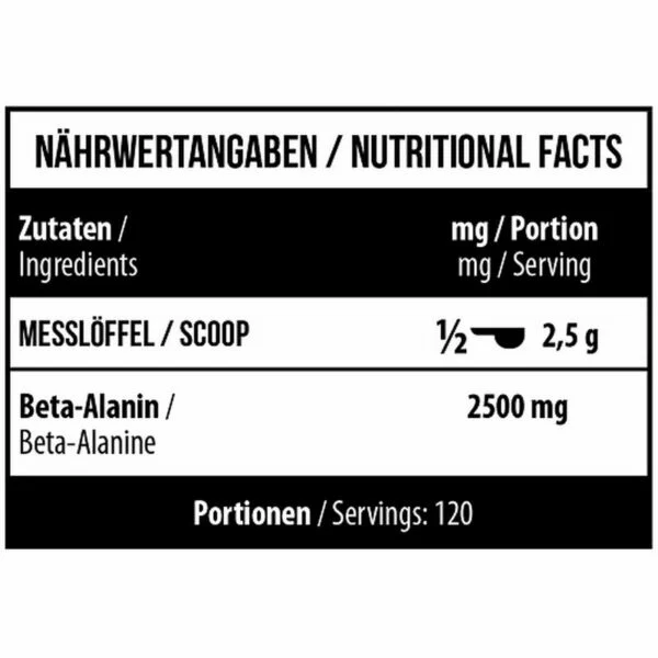 MST - Beta Alanine 300g – Bild 2