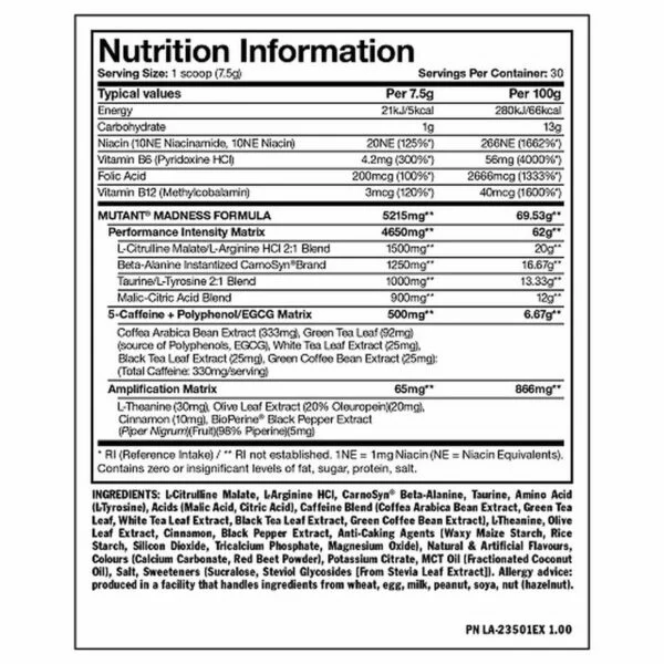 Mutant Madness 225g (30 Serv.) – Bild 2