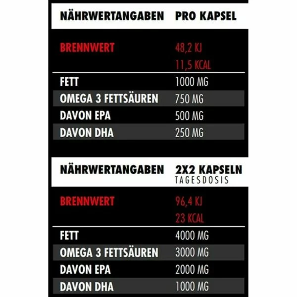 Big Zone Omega 3 Fury Triglyceride 120 Kapseln – Bild 2