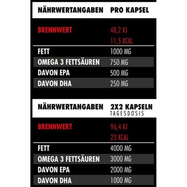Big Zone Omega 3 Fury Triglyceride 300 Kapseln – Bild 2