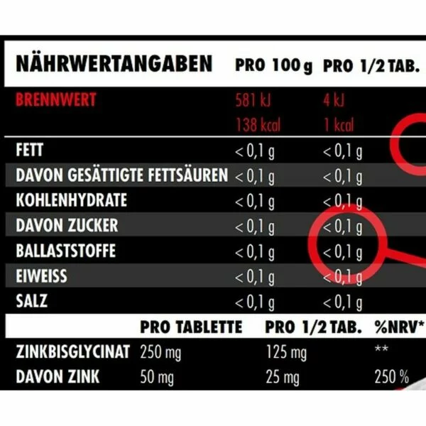 Big Zone Zink Bisglycinat 150 Tabletten – Bild 2