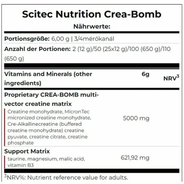 Scitec Crea-Bomb 660g – Bild 2
