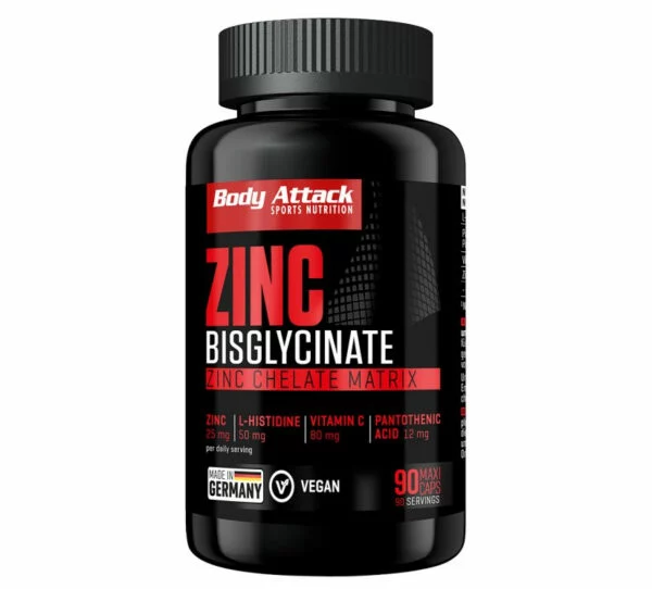 Body Attack Zink Bisglycinate 90 Kapseln