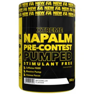 FA Nutrition Napalm PreContest Pumped Stimfree PROBEN 10x17