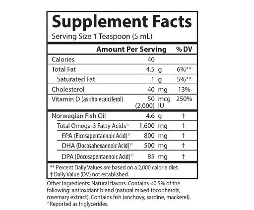 Carlson Labs The Very Finest Fish Oil - 200ml Carlson Labs The Very Finest Fish Oil - 200ml – Bild 3