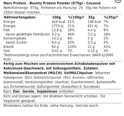 Bounty Protein Powder - Coconut Bounty Protein Powder - Coconut – Bild 2