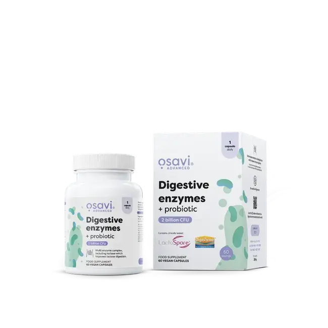 Osavi Digestive enzymes + probiotic 60 Kapseln Osavi Digestive enzymes + probiotic 60 Kapseln