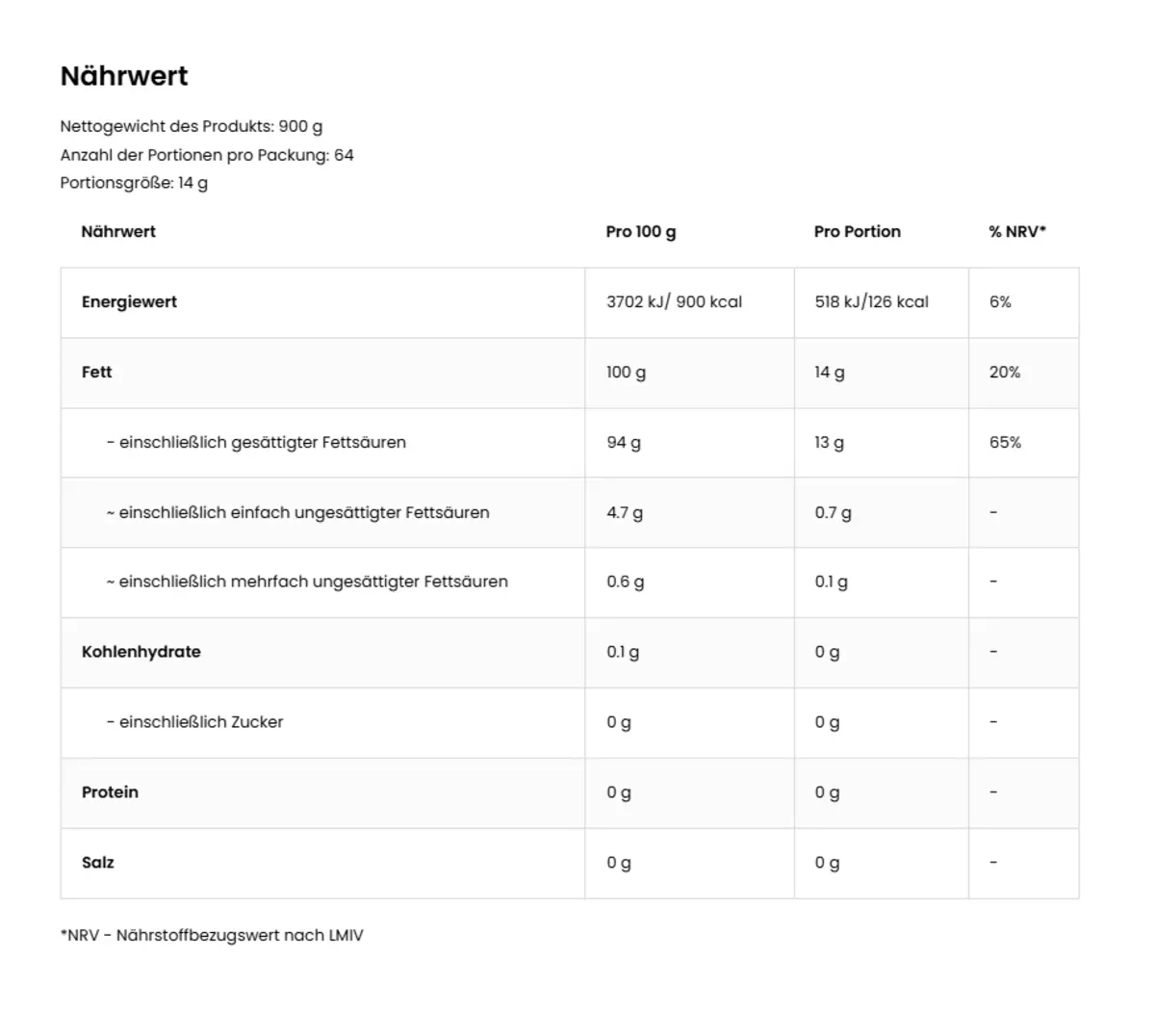 Ostrovit Coconut Oil 900g Ostrovit Coconut Oil 900g – Bild 2