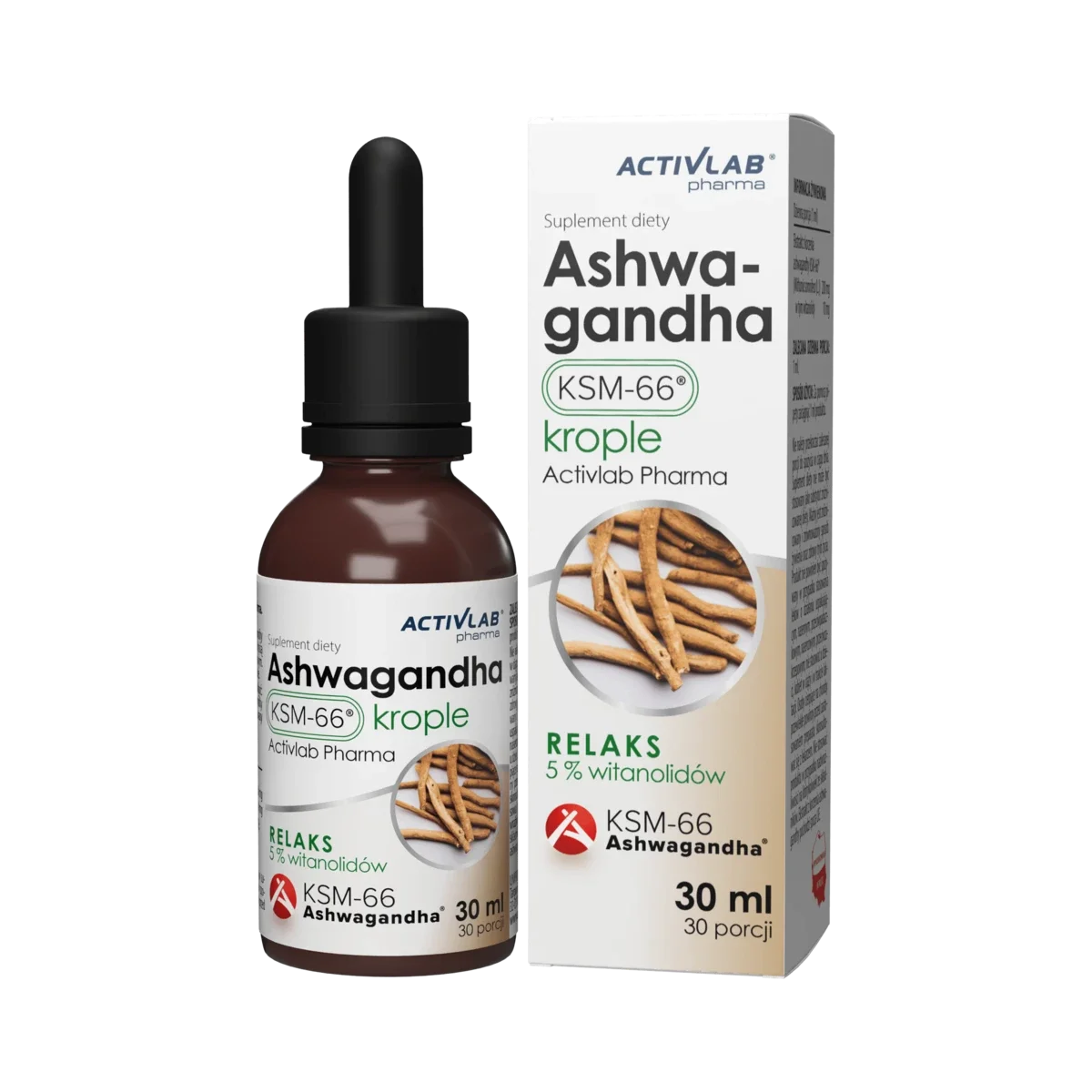 Activlab Ashwagandha KSM-66® Drops 30 ml Activlab Ashwagandha KSM-66® Drops 30 ml